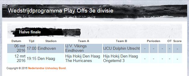 Play-off games
